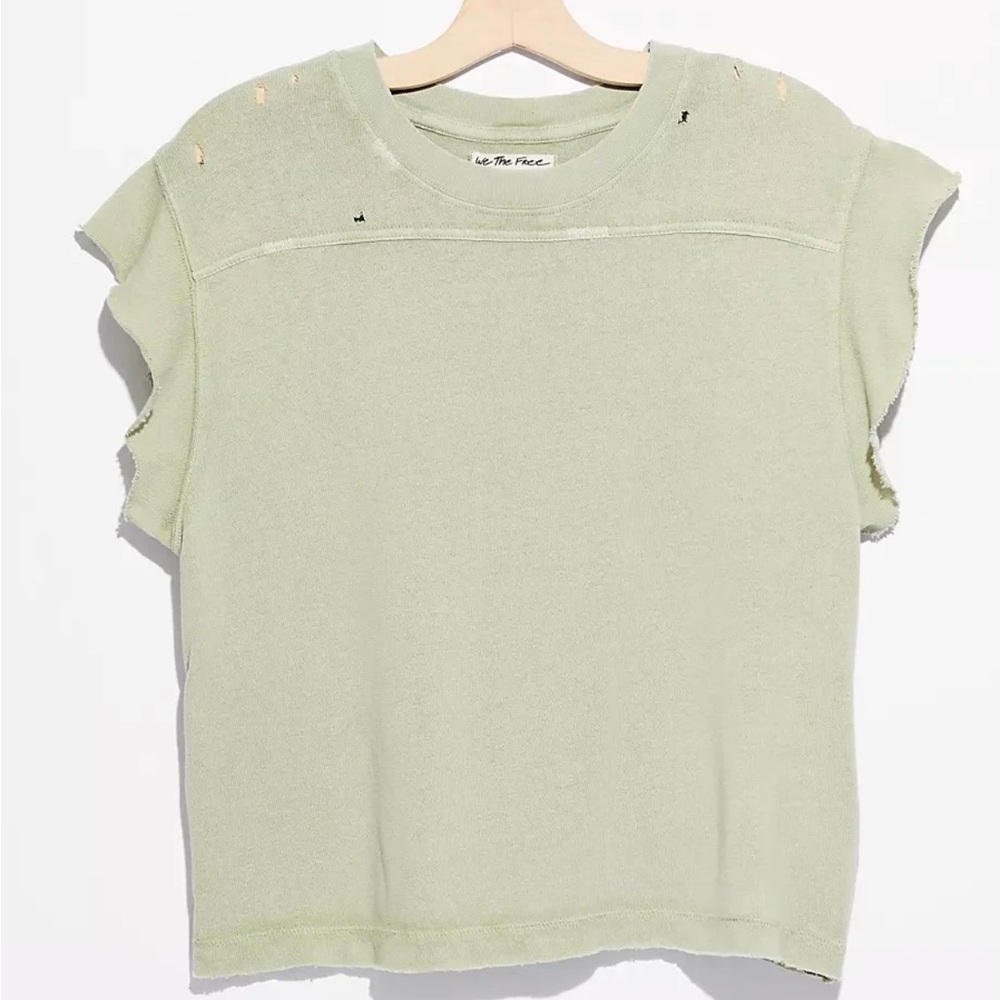 ✨NEW!✨Free People Warrior Tee in Sage - Picture 3 of 13